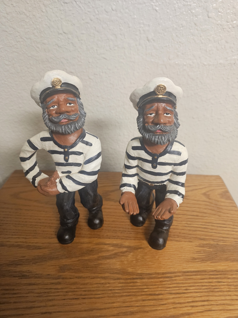 Vintage Nautical Sailor Wine Bottle Holder Set – Coastal Beach House Décor